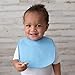 Neat Solutions 10 Pack Water Resistant Bib Set Blue/Grey Assorted, 10 Count, 0+ Months