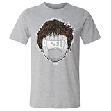500 LEVEL Matas Buzelis Chicago Player Silhouette Chicago Bulls Shirt (Heather Gray, Medium)