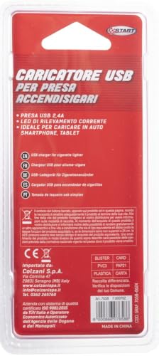 Start Presa Accendisigari Usb 2,4 A - Caricatore Da Auto Universale Per Smartphone, Tablet E Dispositivi Elettronici - Ricarica Rapida E Sicura - 4