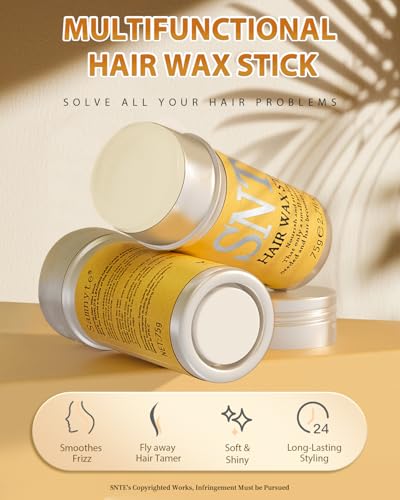 samnyte hair wax stick hair-styling waxes nourishing accessories - slick stick for women amp kids gel tamer for flyaways bun maker amp styling cream 27 fl oz