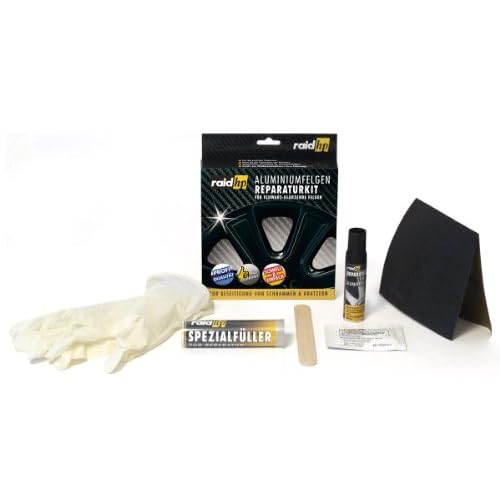 Raid HP 340002 Aluminiumfelgen Reparatur Kit, schwarz glänzend