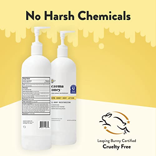Eczema Honey Oatmeal Body Lotion - Hand & Body Cream For Eczema Relief - Natural Dry Skin Repair (16 Oz) #TOP4