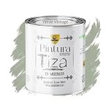 SPSIL Pintura a la Tiza Verde Vintage 750ml Multiusos Sin Lijado, Interiores Exteriores Bricolaje y Renovación de Muebles