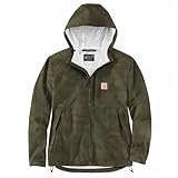 Carhartt Men's Monterey Jacket, Army Green Camo, Large Tall