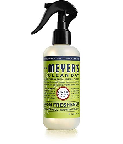 MRS. MEYER'S CLEAN DAY Room Freshener Spray, Lemon Verbena Scent, Instant & Refreshing Fragrance Made with Essential Oils, 8 fl oz Spray Bottle (Pack of 1)