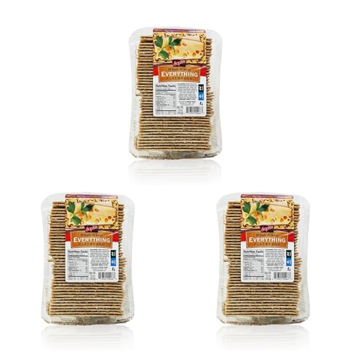 Sophia Flatbread Crackers - Wholewheat Everything 10oz (3-pack)