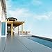 Plastic Interlocking Deck Tiles, 44 Pack Patio Deck Tiles, 12