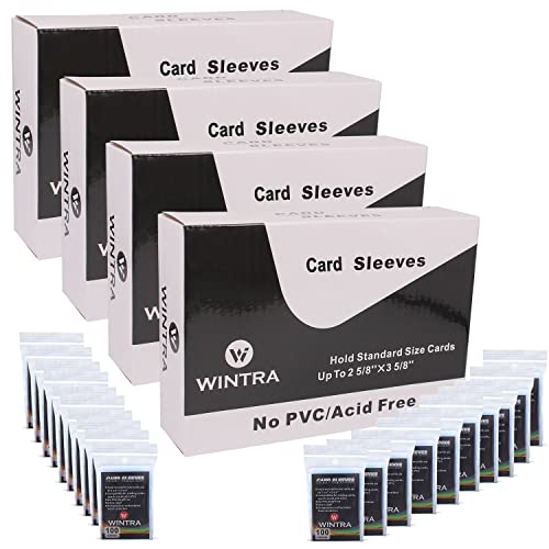 Pochettes de protection pour cartes de baseball souples transparentes format 6,3x9,5 cm