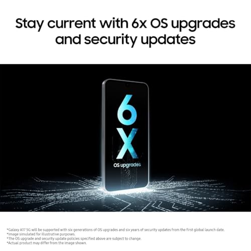 Samsung Galaxy A17 5G, Ai Smartphone, Slim 7.5Mm Frame, Large Screen, 50MP Camera, 128GB Storage, 4GB Memory, 5000 Mah Battery, Blue, 3 Year Samsung Extended Warranty (Uk Version) - 8