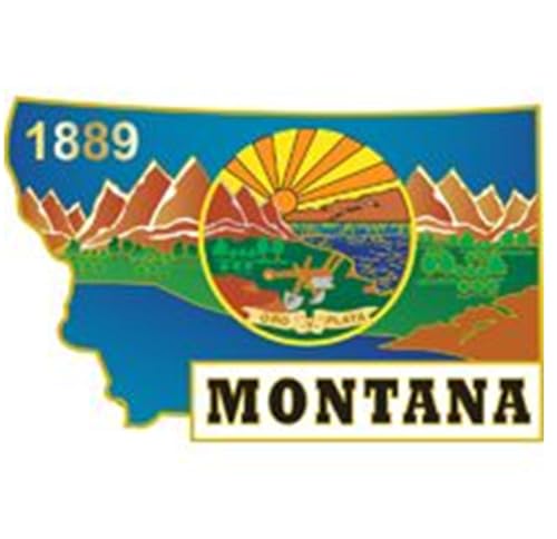 Mapa de Montana con forma en madera artística de diseño minimalista exclusivo