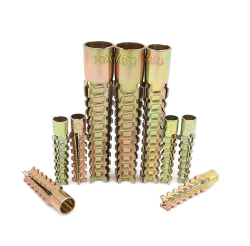 QtthZZr Pernos de ExpansióN Anclajes De Expansión De Metal Perno De Tubería M5 M6 M8 M10 Tornillos De Expansión De Alta Resistencia Tapones Tornillo Autorroscante Pared Anti-Suelto