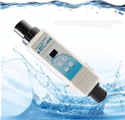 Salt Chlorine Generator - Up to 30,000 Gallons Pool, Compatible with Salt Cell Model, Long-lasting Salt Water Pool Chlorinator System with Smart Digital Panel & 100-240V Adapter,16g/h(?68?pool)