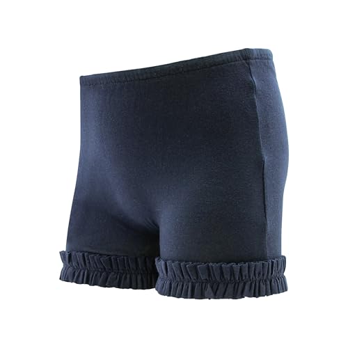 Wundershorts by Wee Ones Ruffle Modesty Cartwheel Shorts, 7-8Y, Navy