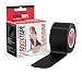 RockTape RCT100-BK-PC  Kinesiology Tape, Pre-Cut Strips, for Athletes, Water Resistant, Reduce Pain & Injury Recovery, 2" x 16.4 Feet, Black