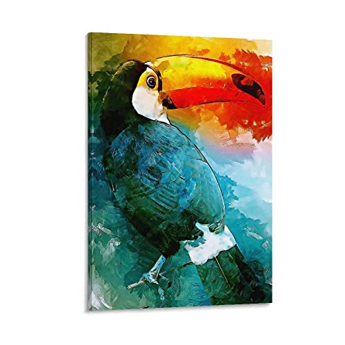 Poster di animali tucano pour créer une ambiance exotique au salon