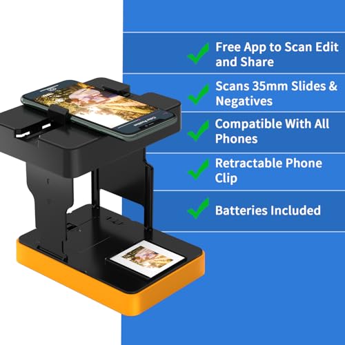 Image of DigitConvert 35mm Mobile Film and Slide Scanner Converts Slides to Digital