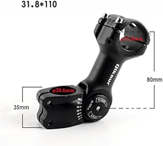 Fahrrad Lenkervorbau 31.8mm Verstellbar 0~60 Grad MTB Vorbau, Aluminium Legierung Fahrrad Vorbauten Lenkererhöhung for BMX...