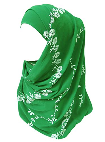 Lina & Lily Floral Thick Chiffon Muslim Hijab Head Scarf