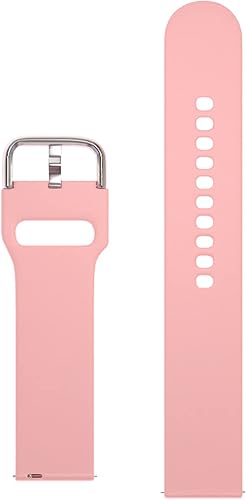 Vista 5 de Correa compatible con Samsung Galaxy Watch Active, Active2, Active 3 de silicona de repuesto para reloj inteligente Negro