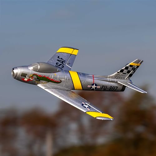Avion E-flite UMX F-86 Sabre 30mm EDF BNF Basic pour passionnés de modélisme RC