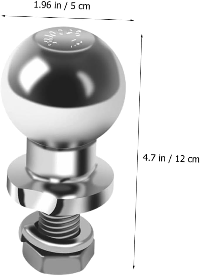 European Style Trailer Hitch Ball Mount Connector for Off Road Vehicles Durable and Reliable Tow Ball Secure Connection for Trailers and