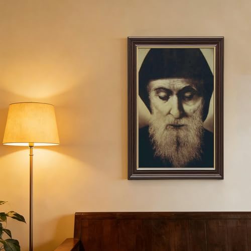 Impression Saint Charbel Makhlouf grand format avec cadre - 4