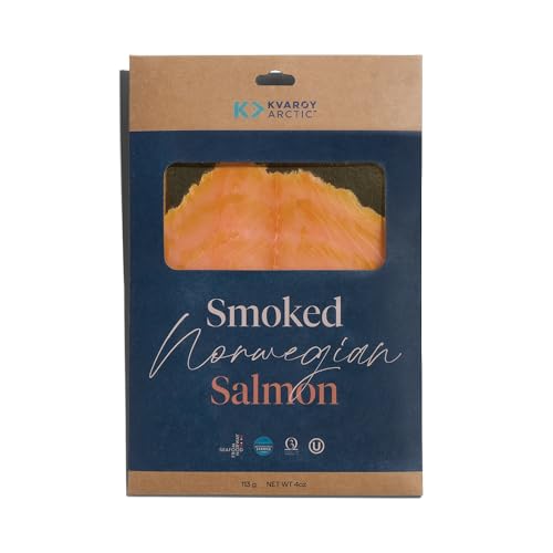 Kvaroy Arctic Smoked Atlantic Salmon, 4 OZ