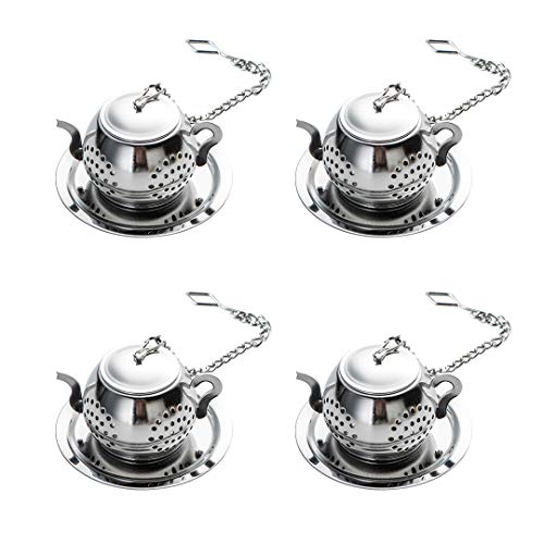 Loose Leaf Tea Infuser Ball, Stainless Steel Tea Strainer Set of 4