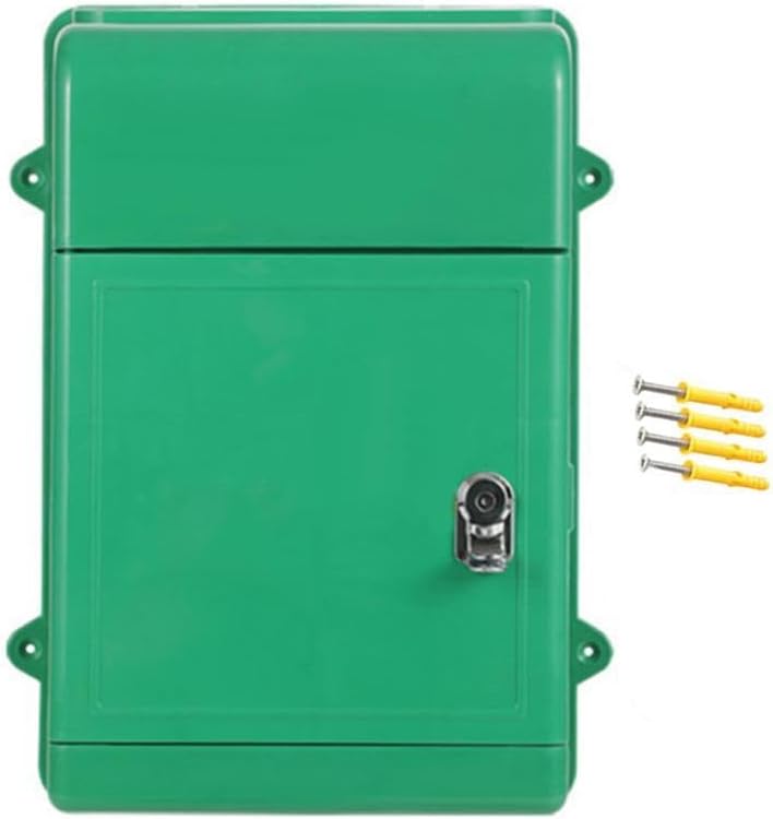 CALANDIS™ Wall Mount Mailbox Back Hollow Locking Mailbox for Outdoor Outside Green