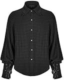 Punk Rave - Camisa gótica para hombre, estilo steampunk