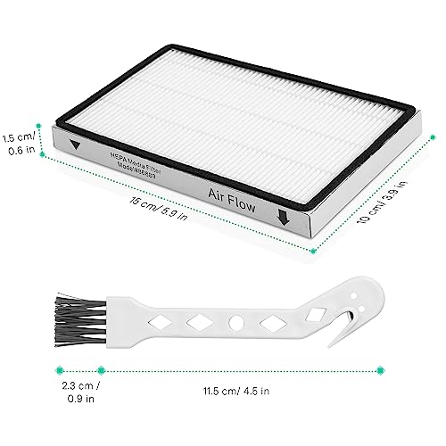 Image of 53295 EF-1 HEPA Media Filter for Kenmore 86889, 20-86889, 40324, 53295 Exhaust Air Filter for Upright and Canister Vacuums Cleaner, For Panasonic Part MC-V199H