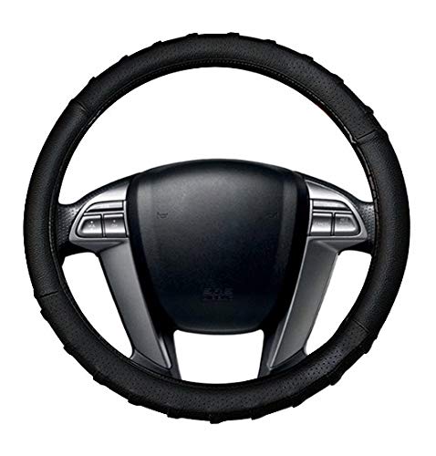 Car Grippy Leatherette Car Steering Cover (Black) for Ford Figo (2010-2014)-image-40