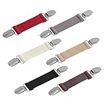 6 Pieces Dress Clips Back Cinch Set,5.5inch Scarf,Sweater,Clothes,Shawl,Retro Cardigan Collar,Travel Hat,Dress Shirt Brooch Clip for Women Girl Decor (Black, Off-White, Grey, Brown,Light Coffee, Red)