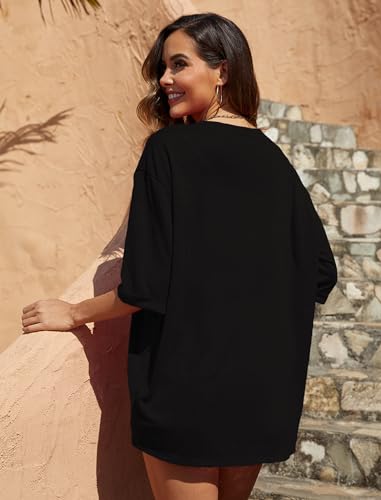 Yekaty Womens Summer Cardigan Lightweight Short Sleeve Kimono Cardigans Beach Vacation Cover up4