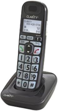 Clarity 52703P na 1-Handset Landline Telephone Accessory handset for the model D703 , Black