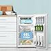 COMFEE' RCD80WH3UK(E) 80L Under Counter Fridge with 4 Star Ice Box, Inverter Compressor, Quiet 39dB, LED Light, Reversible Door, Adjustable Temperature Control, White