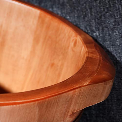 Baño de pies de madera con cubierta 36cm alto miniatura 4