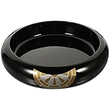 Kichvoe Round Sushi Serving Tray - Sashimi Holder with Ice Plate Design for Sushi, Salmon & More - Large Capacity Platter for Home & Restaurant Use, 13.38 * 13.38 * 2.75inch