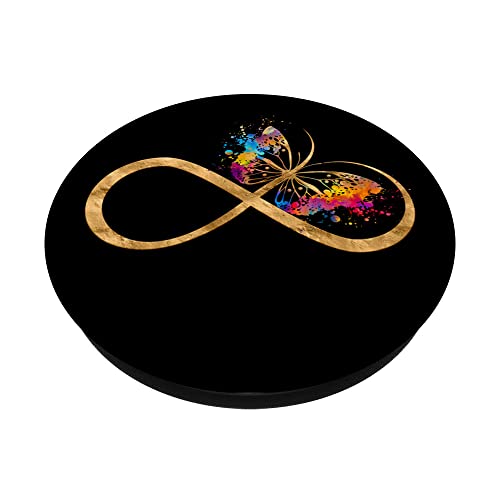 Simbolo infinito con farfalla PopSockets PopGrip