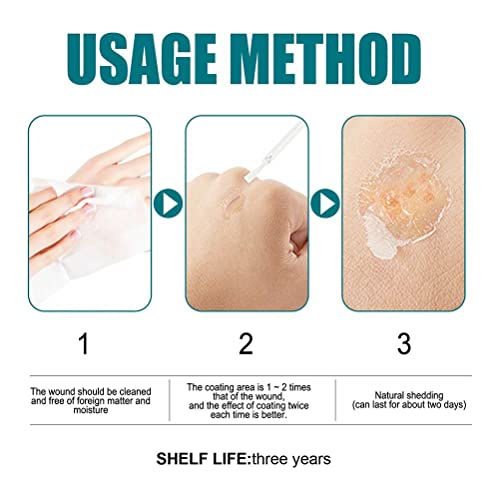 Zhoujielun 10Ml Liquid Skin Protection Bandages - Liquid Bandage, Waterproof Liquid Band Aid, Breathable Quick-Dry Wounds Care Gel Liquid Bandage Plaster For Minor Cuts, Scrapes, Wounds, Dry,Etc #TOP4