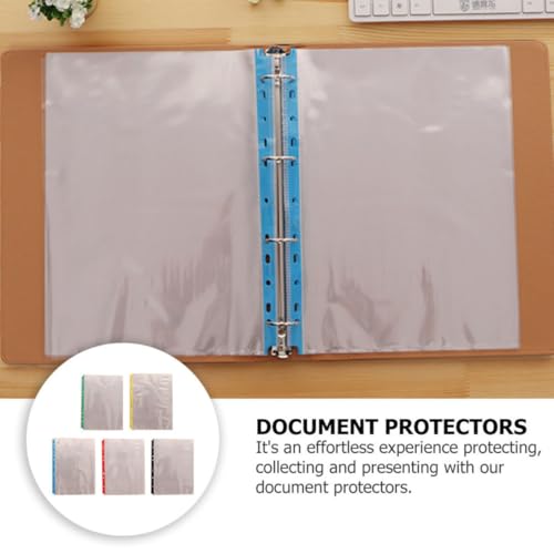 Protège-pages transparents A4 11 trous protection imperméable documents 100pcs