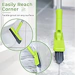 Grout Cleaner Brush with Long Handle, Floor Scrub Brush for Shower Tile, Bathroom Crevice Cleaning Brushes with Heavy Duty Stiff Bristles - Image 2