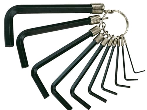 Teng 1424 1/ 16-3/ 8-inch Hex Key 10 on Ring Imperial Set