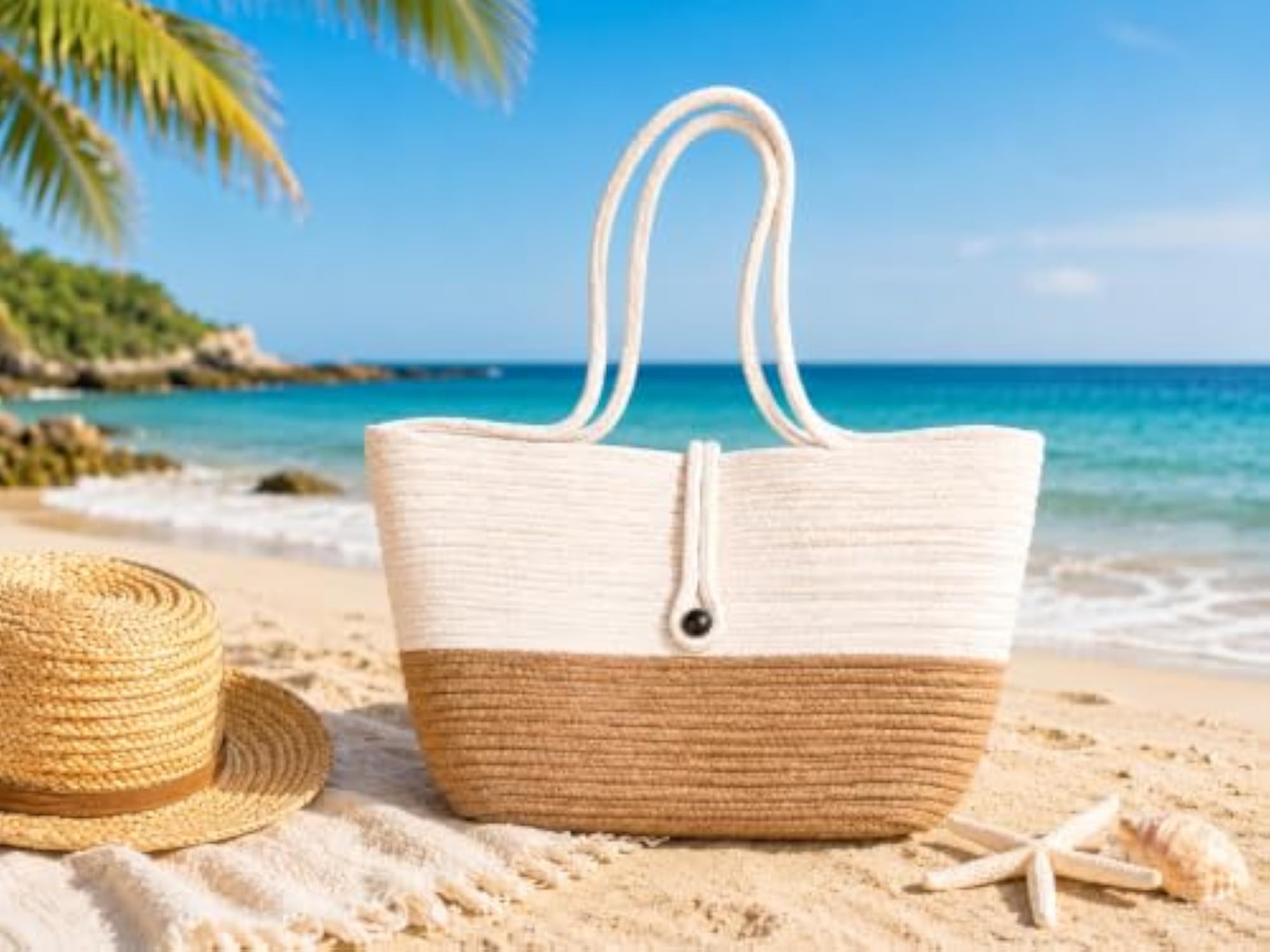 Cotton Handwoven Reusable Shopping Tote Bag
