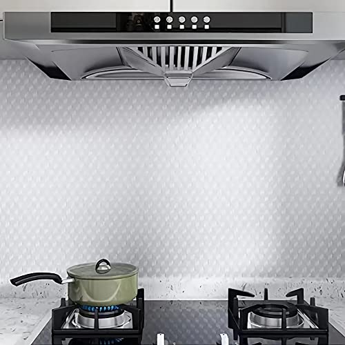 Kitchen Backsplash Stickers Wallpaper, Kitchen Sticker Self Adhesive Kitchen Foil Stickers Oil And Water Resistant Cooktop Sticker For Cabinet Countertops And Drawer Liner Shelves . 15.7X118 Inchs… #TOP2