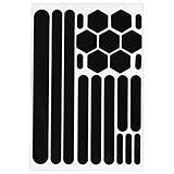 Aislor Bike Frame Chain Protective Guard Stickers Bicycle Chainstay Protector Decal Bike Accessory Black Reflective Sticker One Size
