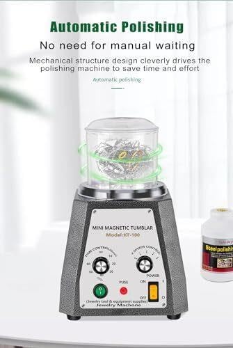 Magnetischer Polierer Mini 2000rpm Schmuck Entgraten Silber Gold