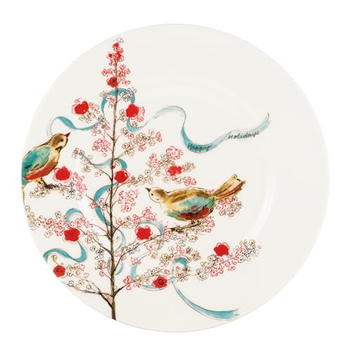 Lenox 810174 Chirp Seasonal 8' Salad/Luncheon Plate, Christmas Dinnerware