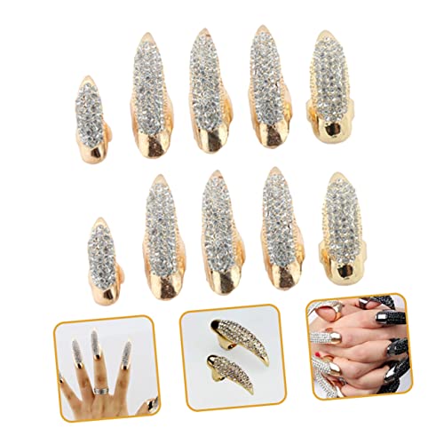 Bagues griffes strass pour soirées gothiques et festivals de mode - 4