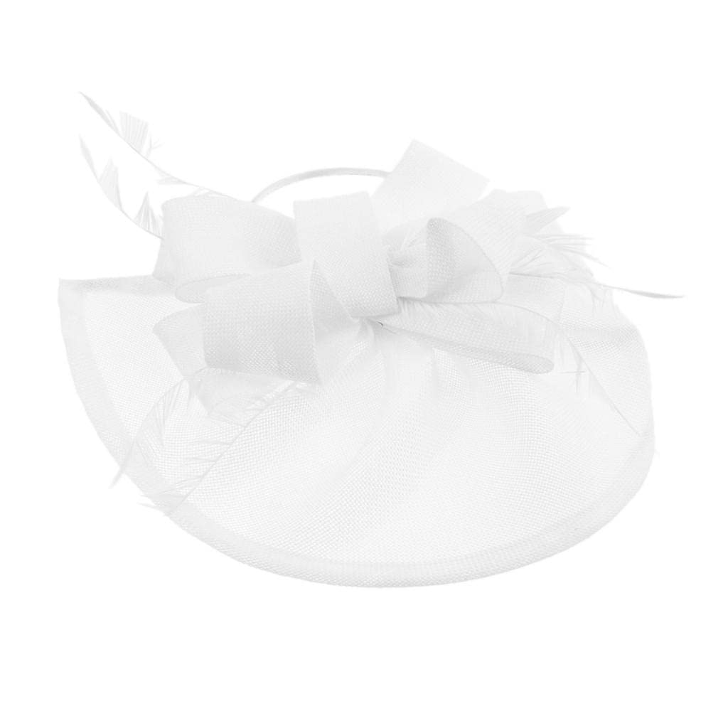 THE STYLE SUTRA® Womens Bridal Feather Fascinator Cocktail Party Hats Headpieces Headband White | Womens Accessories |Fascinators & Headpieces (B0CNK4ZRXB) Amazon Price History, Amazon Price Tracker
